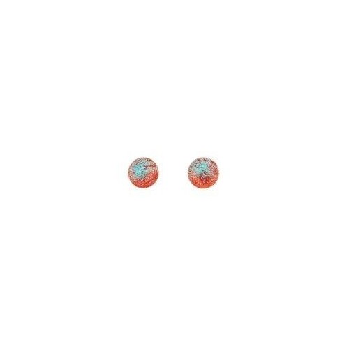 Medium orange dichroic earring