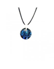 Small blue Dichroic pendant