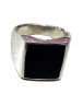 Anello in argento onice